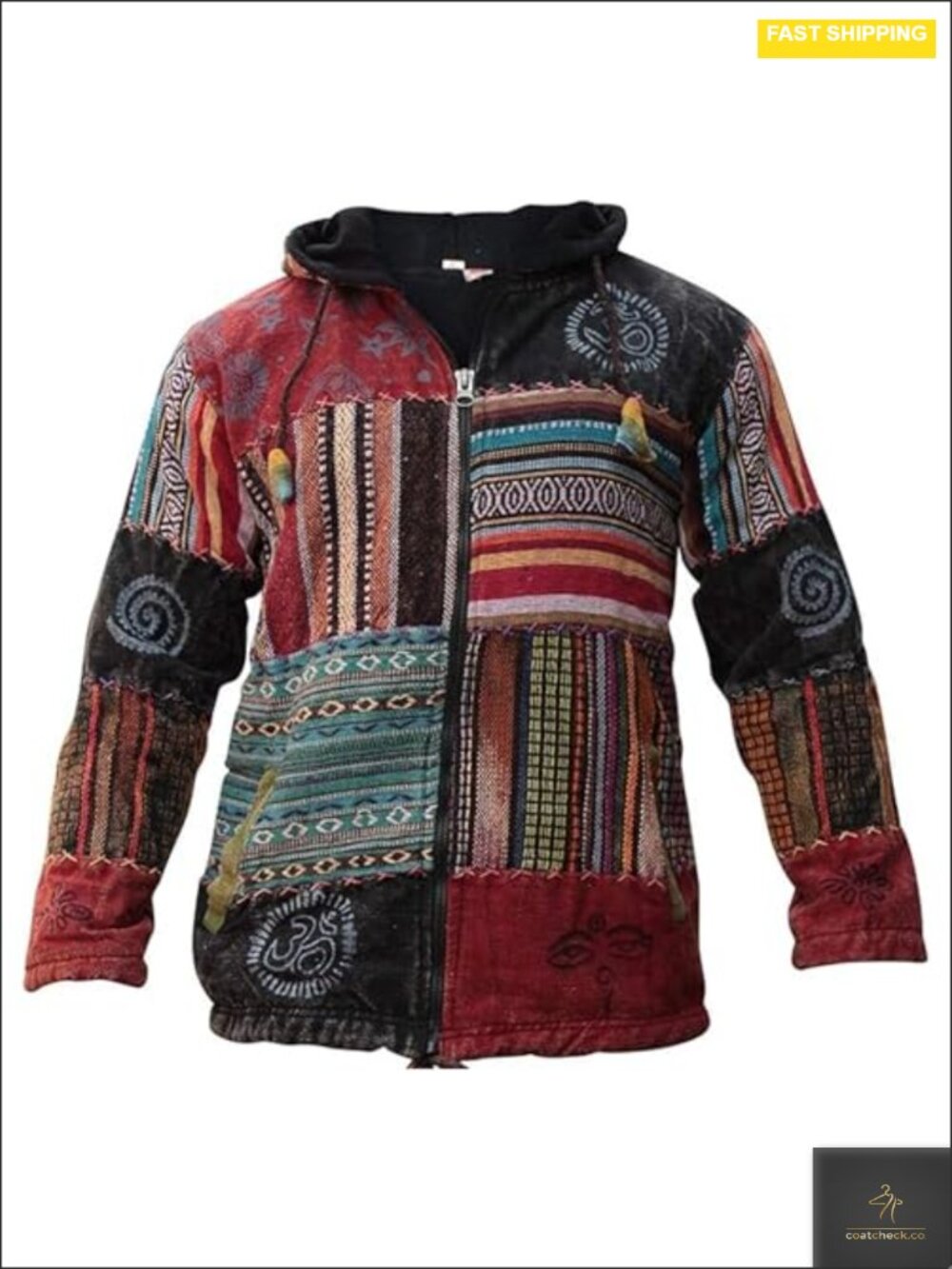Fleece Lined Zip Up Hoodie